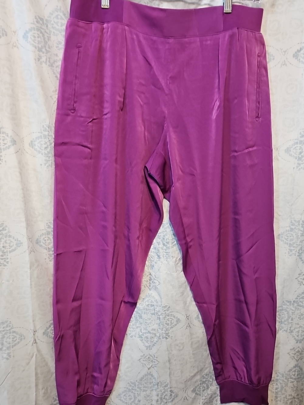 Diane Gilman Magenta Jogger Pants